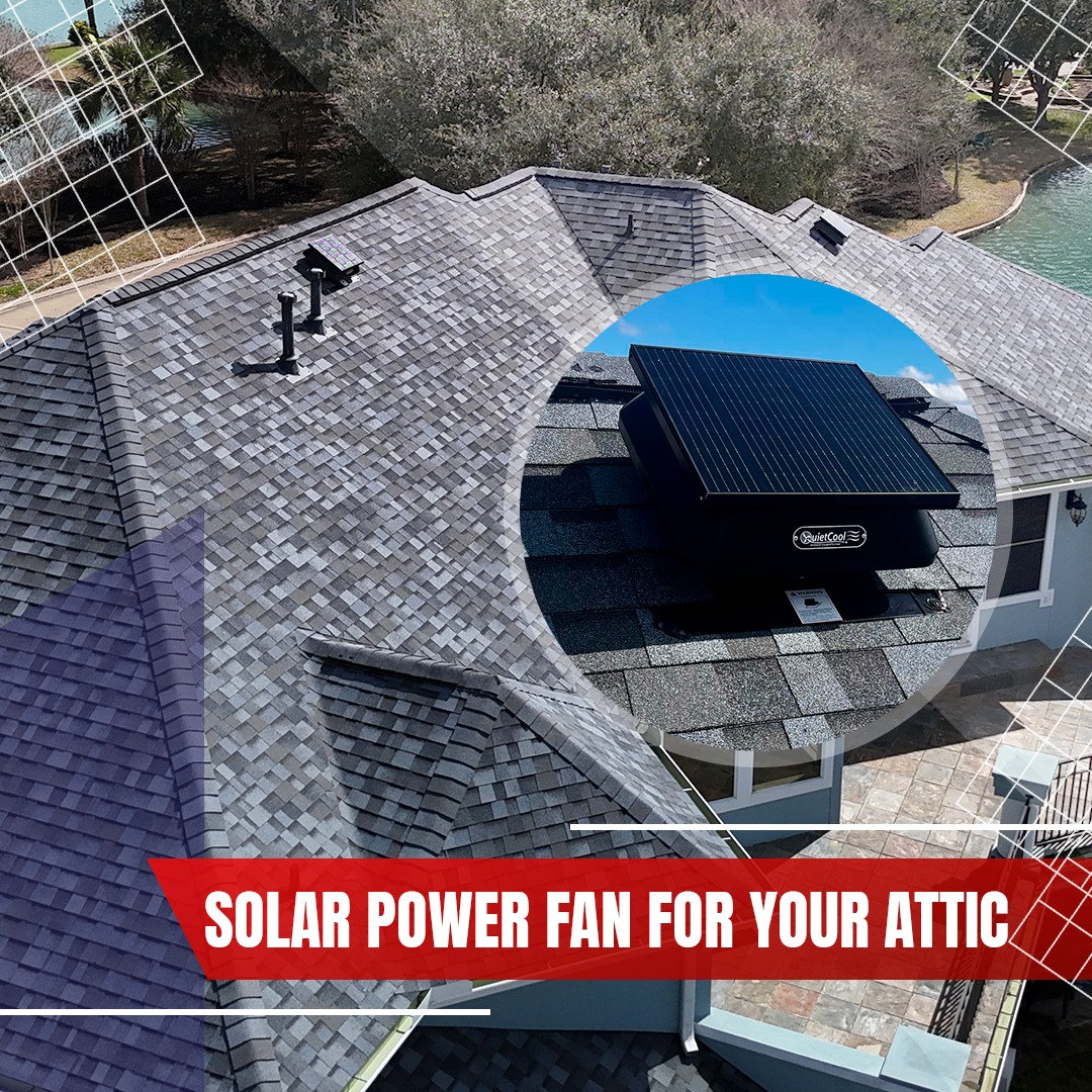 QuietCool Solar Power Fan Installation on Roof